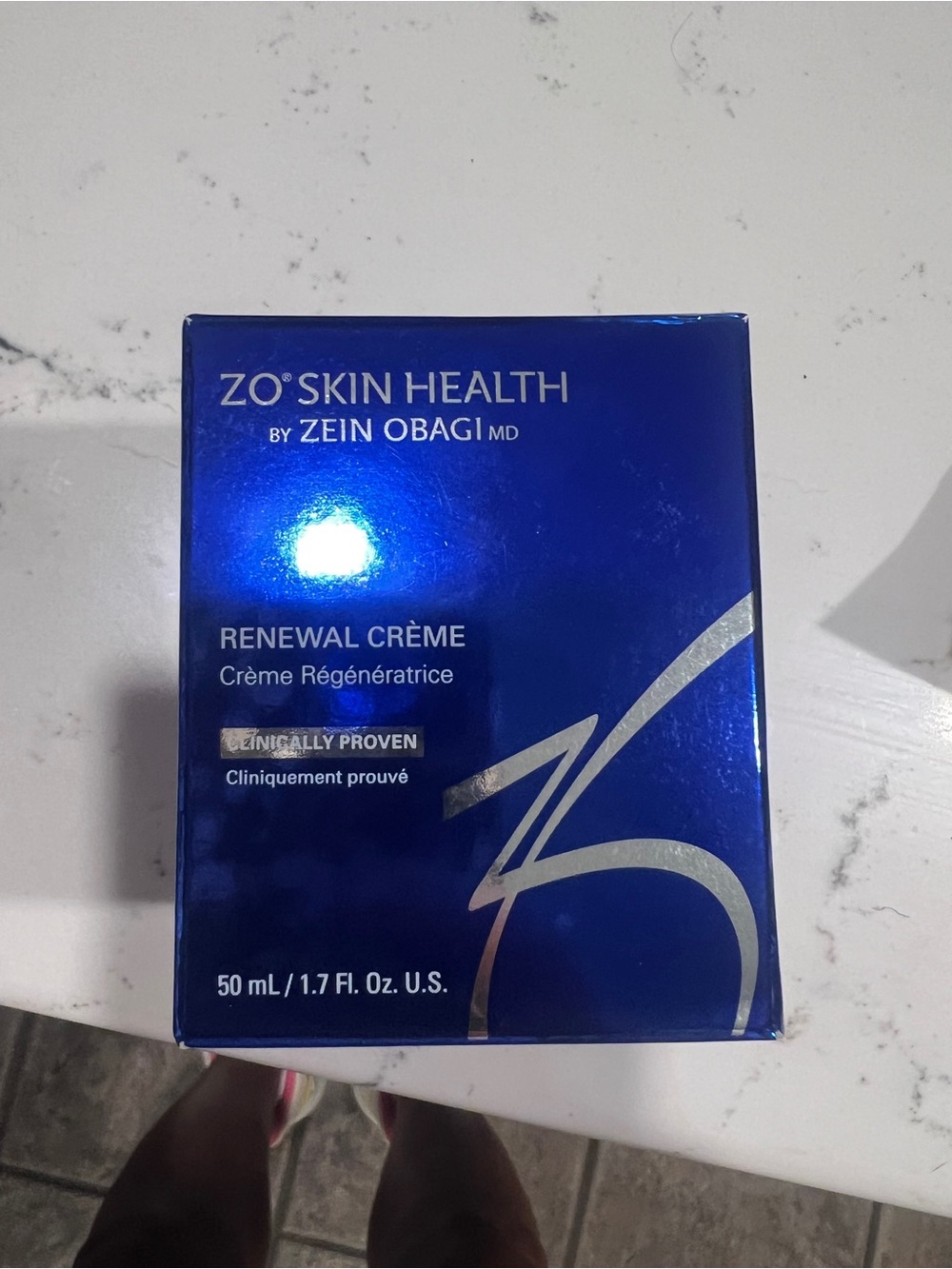 Obagi ZO Skin Health Renewal Crème - Metallic Blue & Silver Box